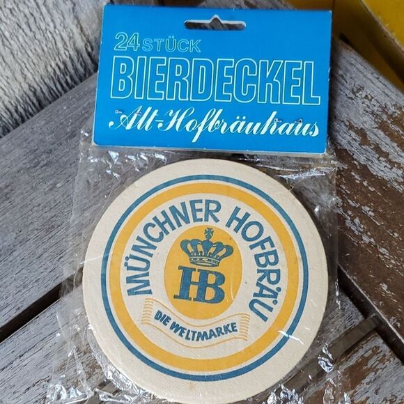 Hofbrauhaus Munchen Beer Stein Coasters Set of 20 Made on Germany - Picture 2 of 7